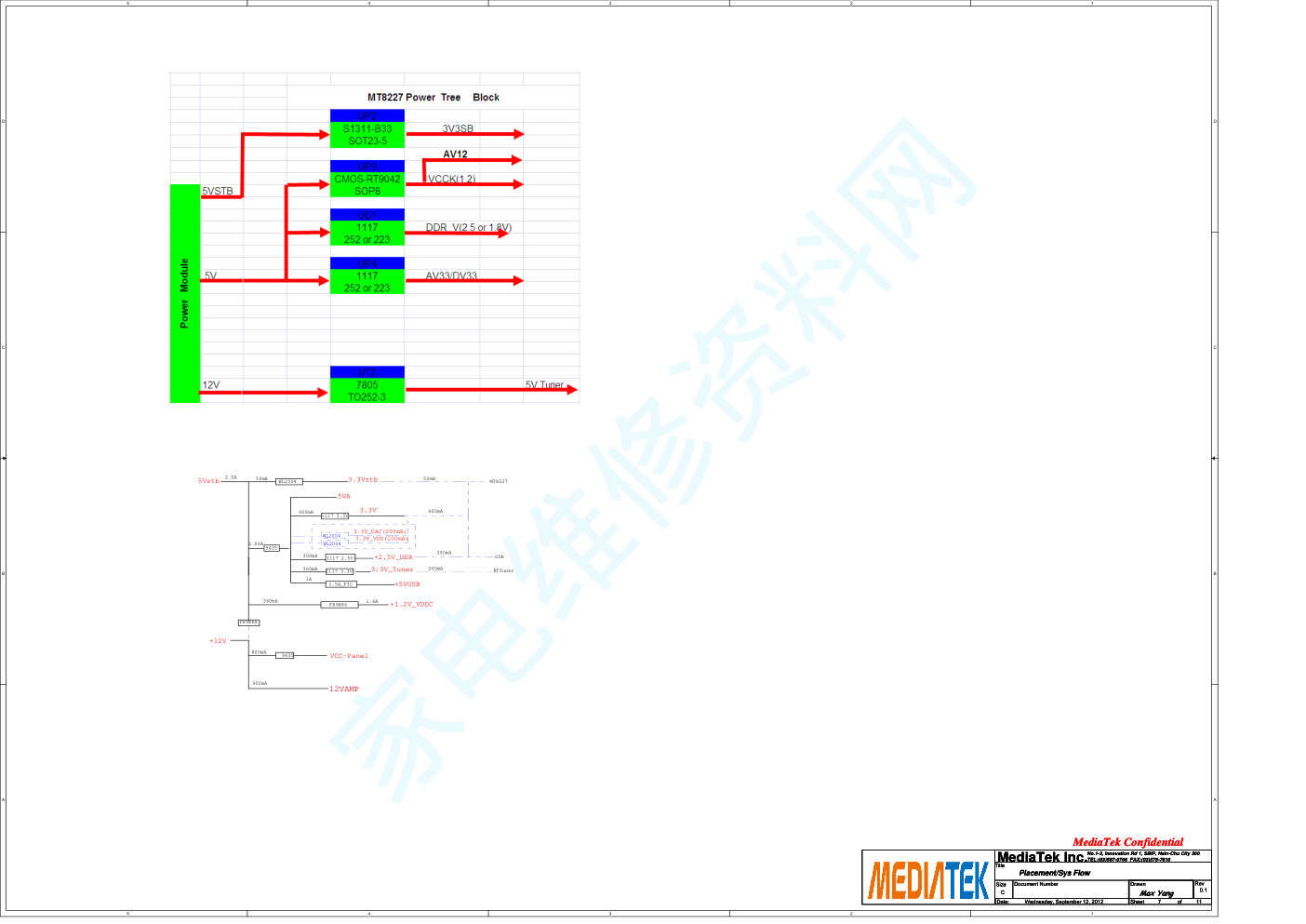 康佳液晶电视LED37F3300E(35017333板)电路图-7 康佳液晶电视LED37F3300E(35017333板)电路图-7