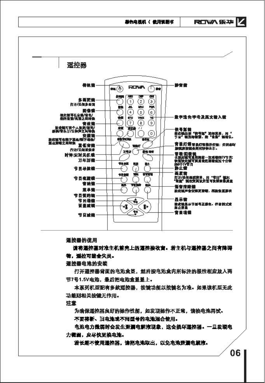 乐华29V8P彩电使用说明书-6