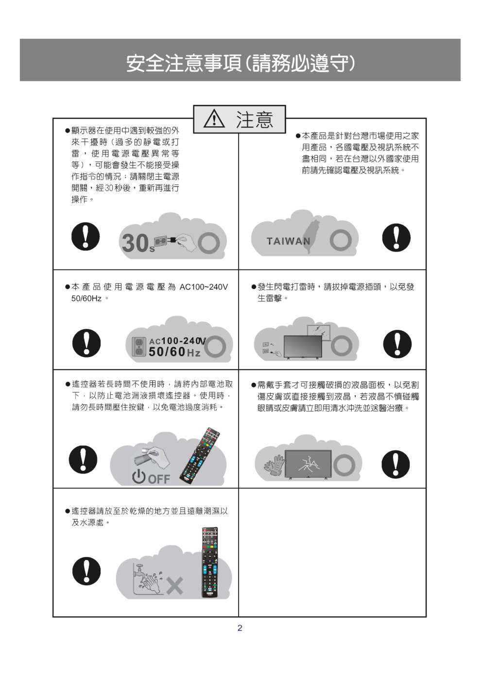 声宝EM-43DT16D液晶彩电使用说明书-2 声宝EM-43DT16D液晶彩电使用说明书-2