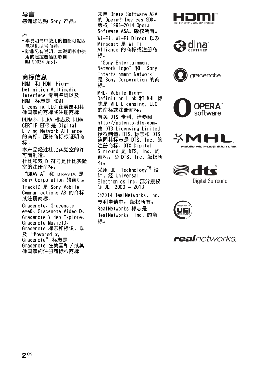 索尼KDL-48W608B液晶彩电使用说明书-1