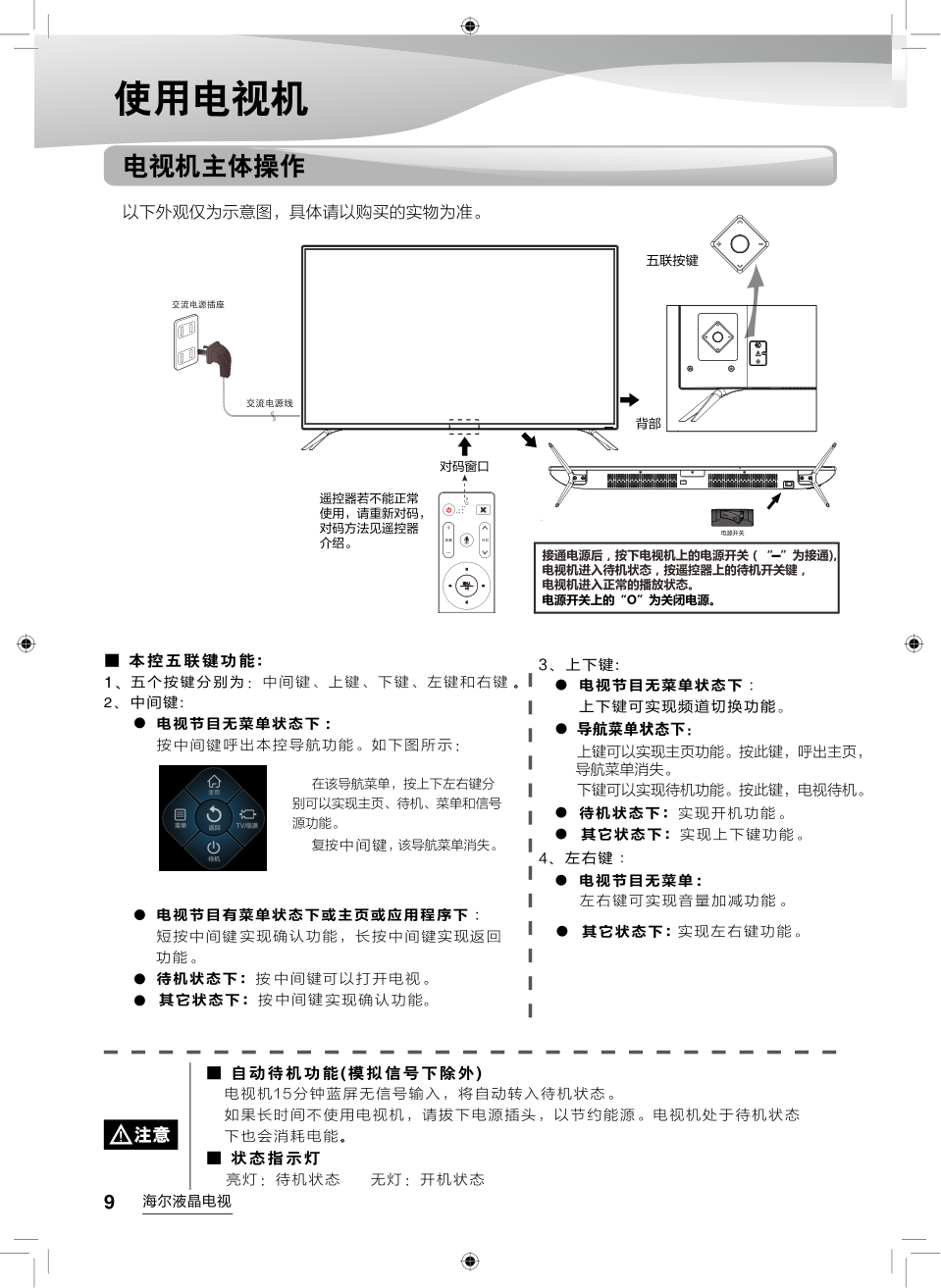 海尔LE42AL88A51液晶彩电使用说明书-9 海尔LE42AL88A51液晶彩电使用说明书-9