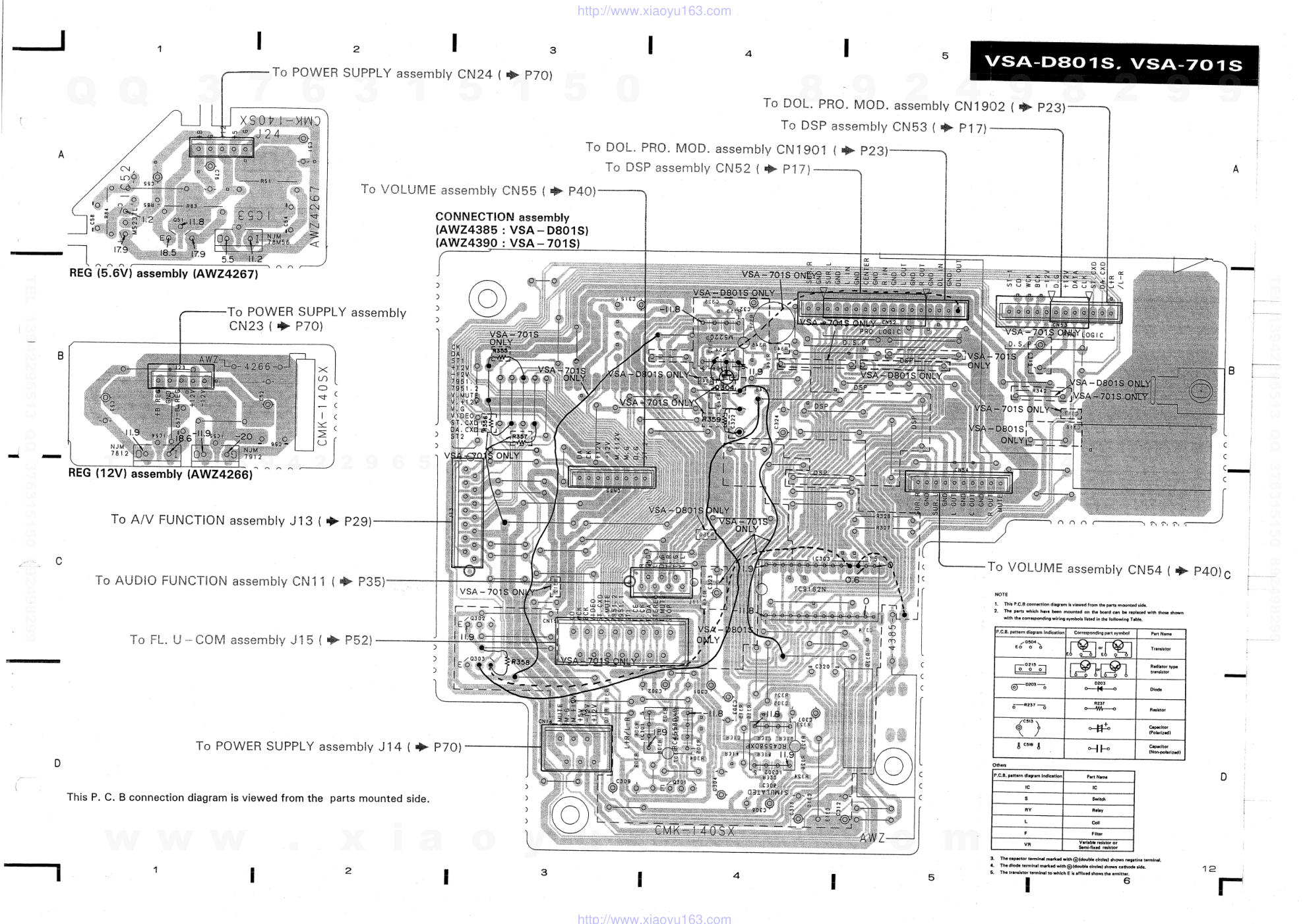 先锋PIONEER VSA-701S电路图-6 先锋PIONEER VSA-701S电路图-6