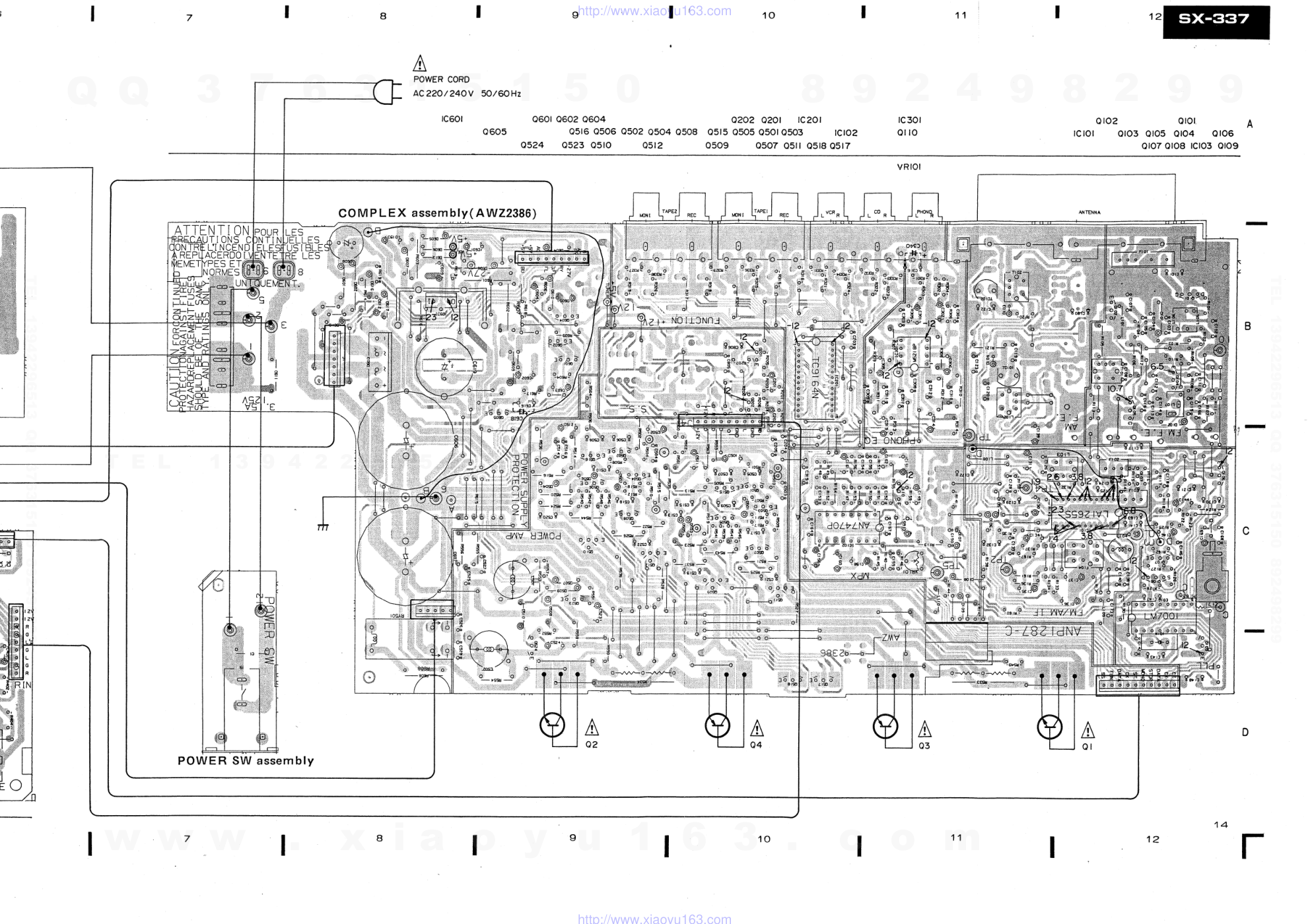 先锋PIONEER SX-337电路图-7