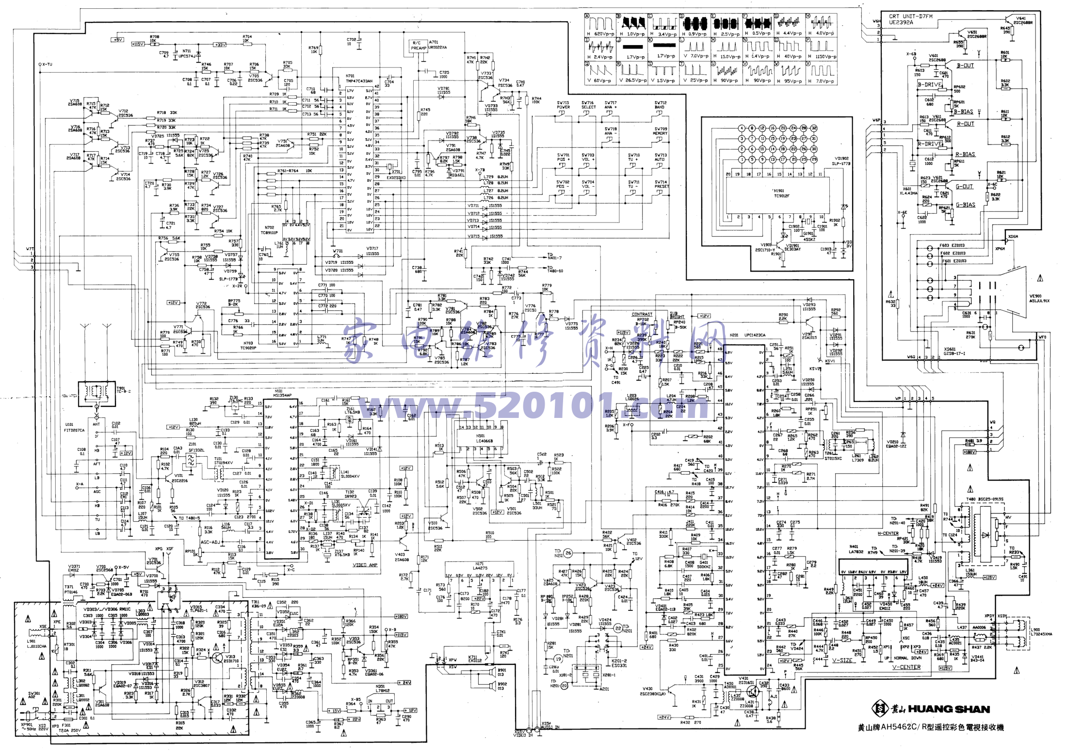 牡丹54C10A彩电图纸-0 牡丹54C10A彩电图纸-0