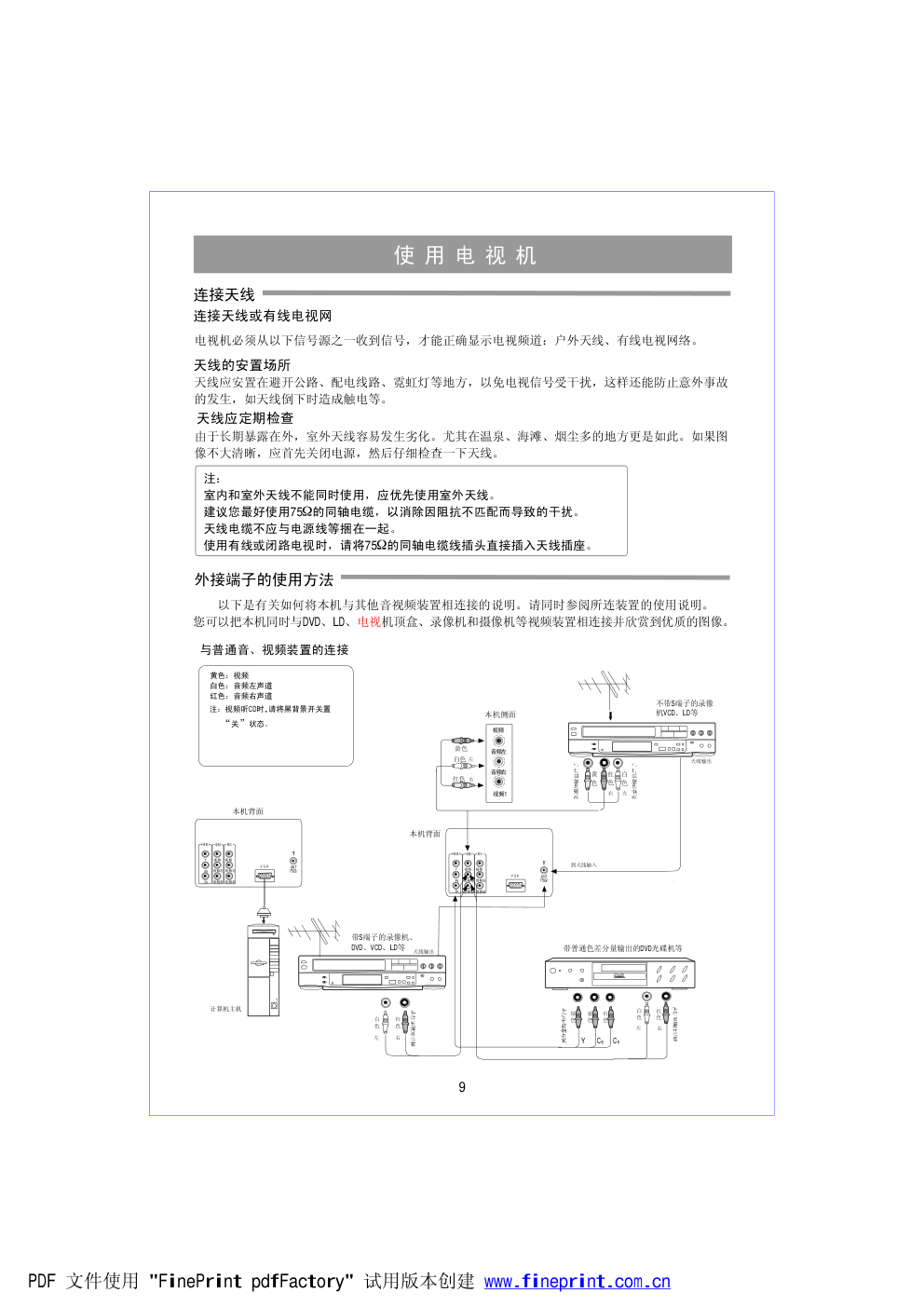 海信HDP290BD彩电说明书-8