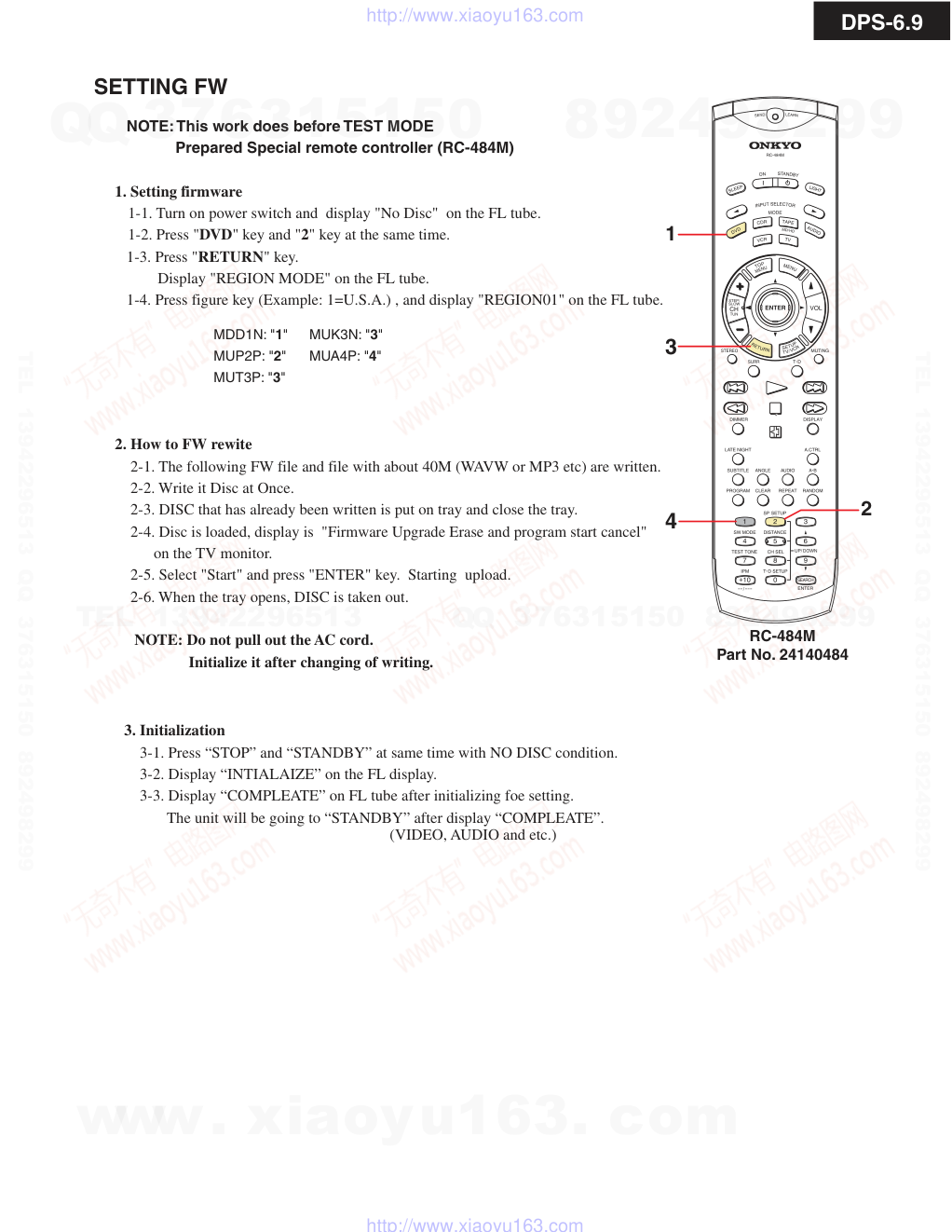 安桥ONKYO DPS-6.9 DVD播放器维修手册-3