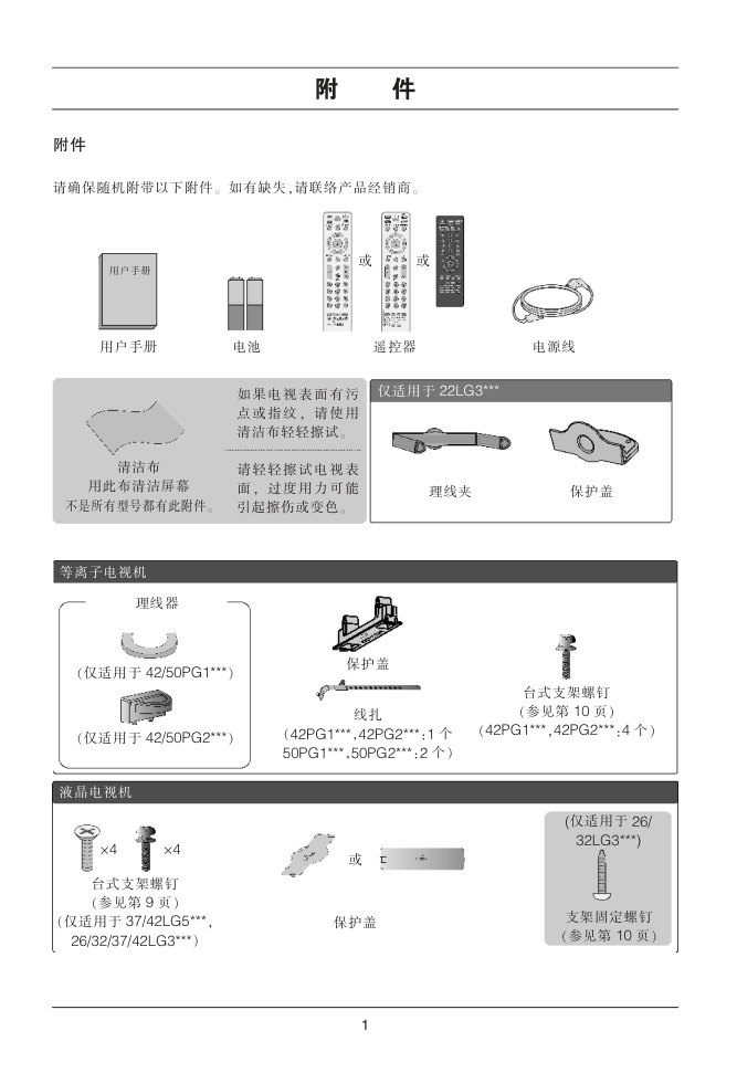 LG 50PG20R彩电使用说明书-1