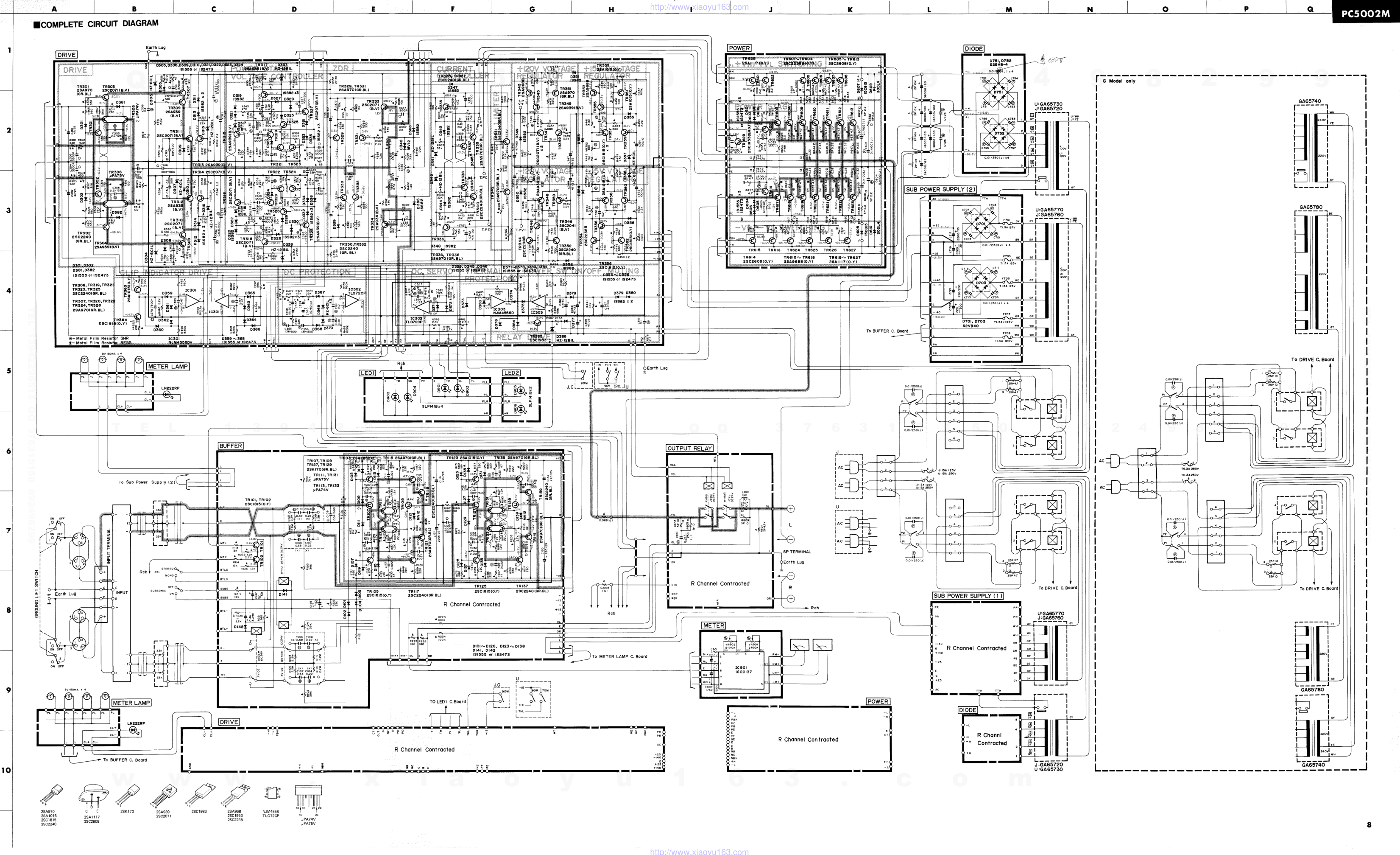 雅马哈YAMAHA PC5002M电路原理图-7 雅马哈YAMAHA PC5002M电路原理图-7