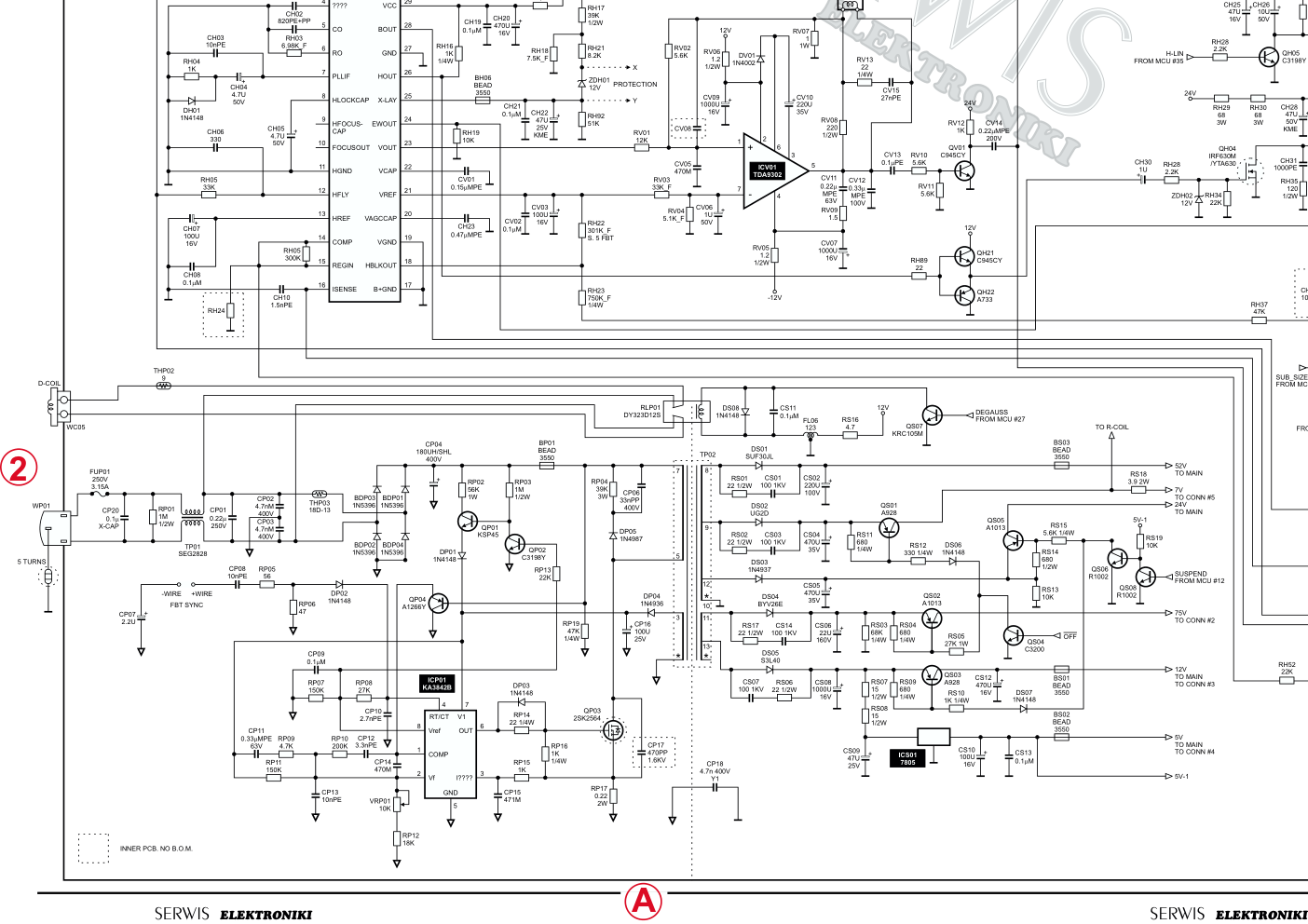 现代S570显示器电路原理图-3 现代S570显示器电路原理图-3