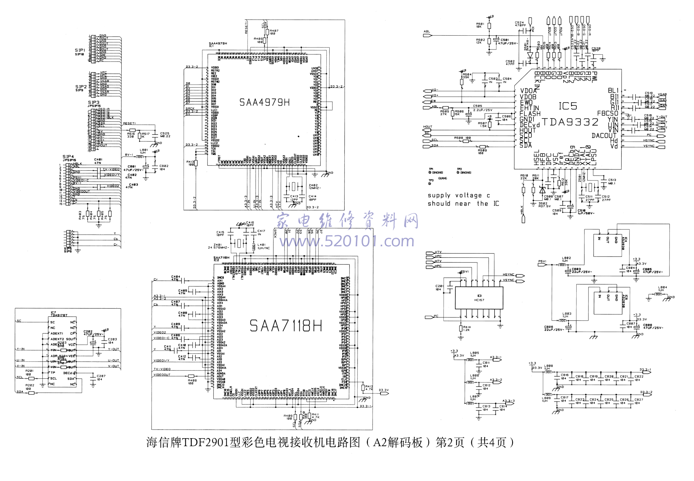 海信TDF2901彩电图纸-1