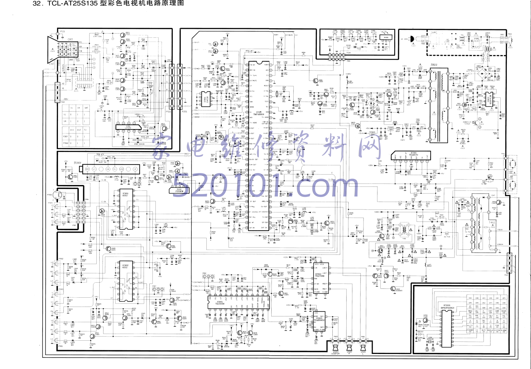 TCL 25s135、7693、1343、8809、7266、8945、8172型机图纸-0 TCL 25s135、7693、1343、8809、7266、8945、8172型机图纸-0