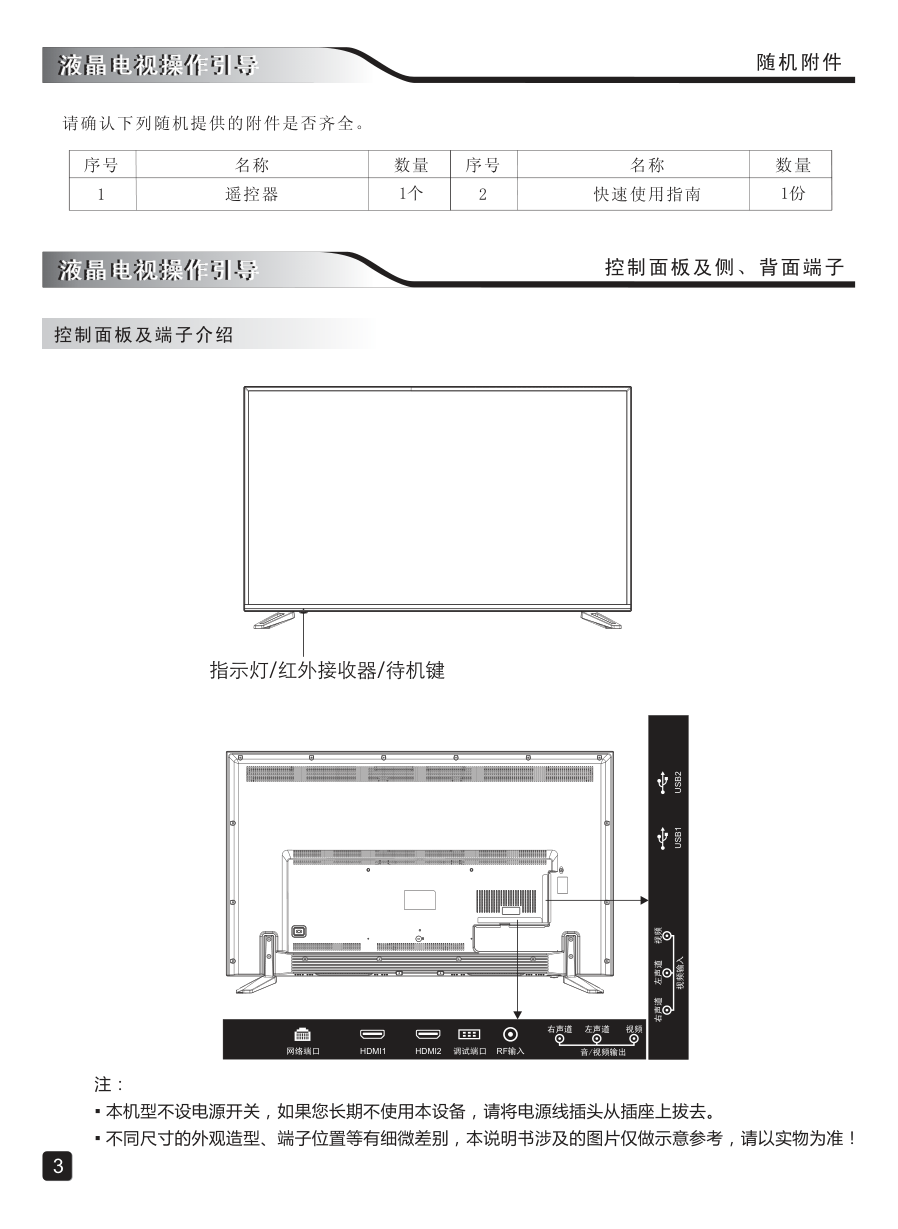 创维50E6100液晶彩电使用说明书-4