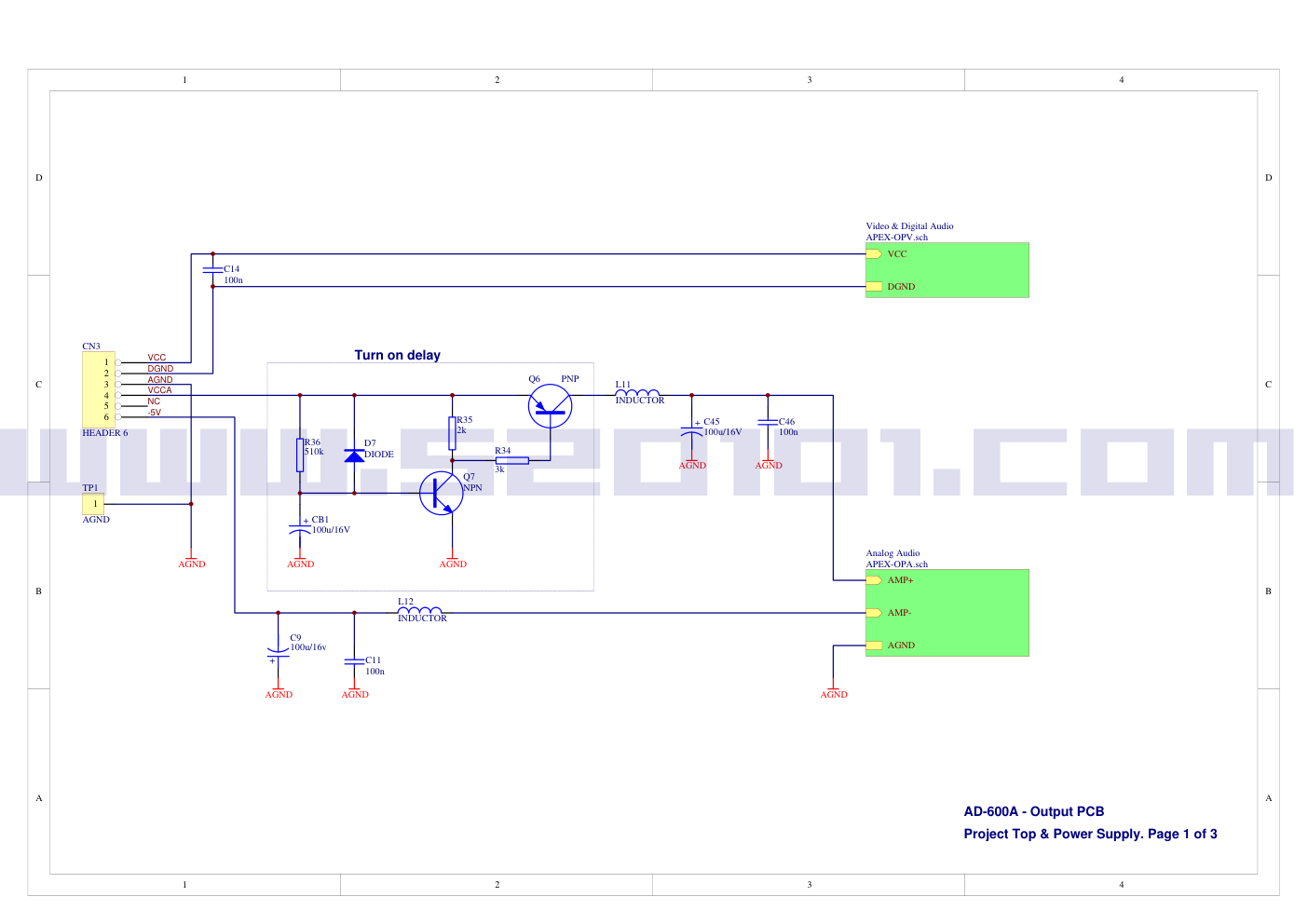 AD600 DVD (ES4318)原理图-8 AD600 DVD (ES4318)原理图-8
