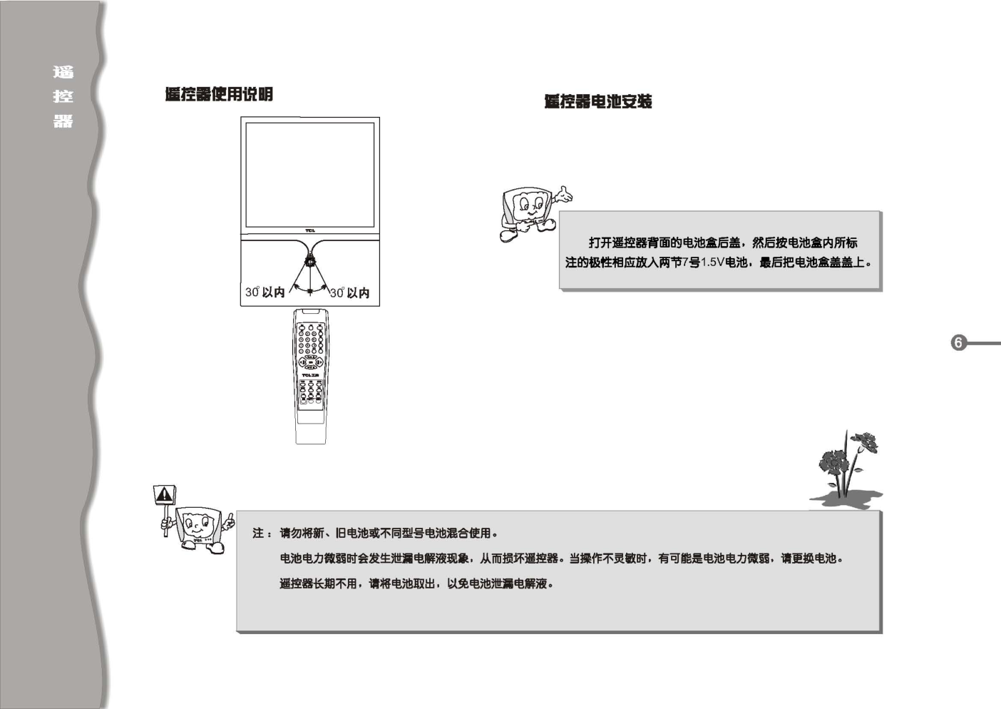 TCL王牌HID438SB.R彩电使用说明书-6