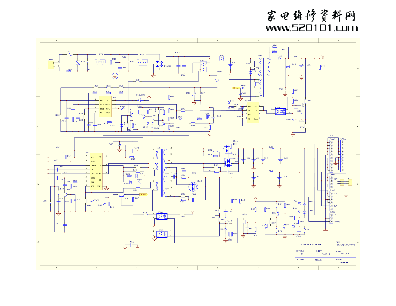 创维5800-PLCD26-01板电路原理图-0