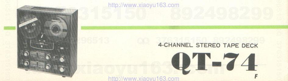 先锋PIONEER QT-74音响电路图-0 先锋PIONEER QT-74音响电路图-0