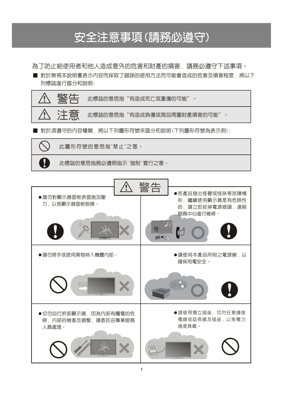 声宝EM-24CK20D液晶彩电使用说明书-1