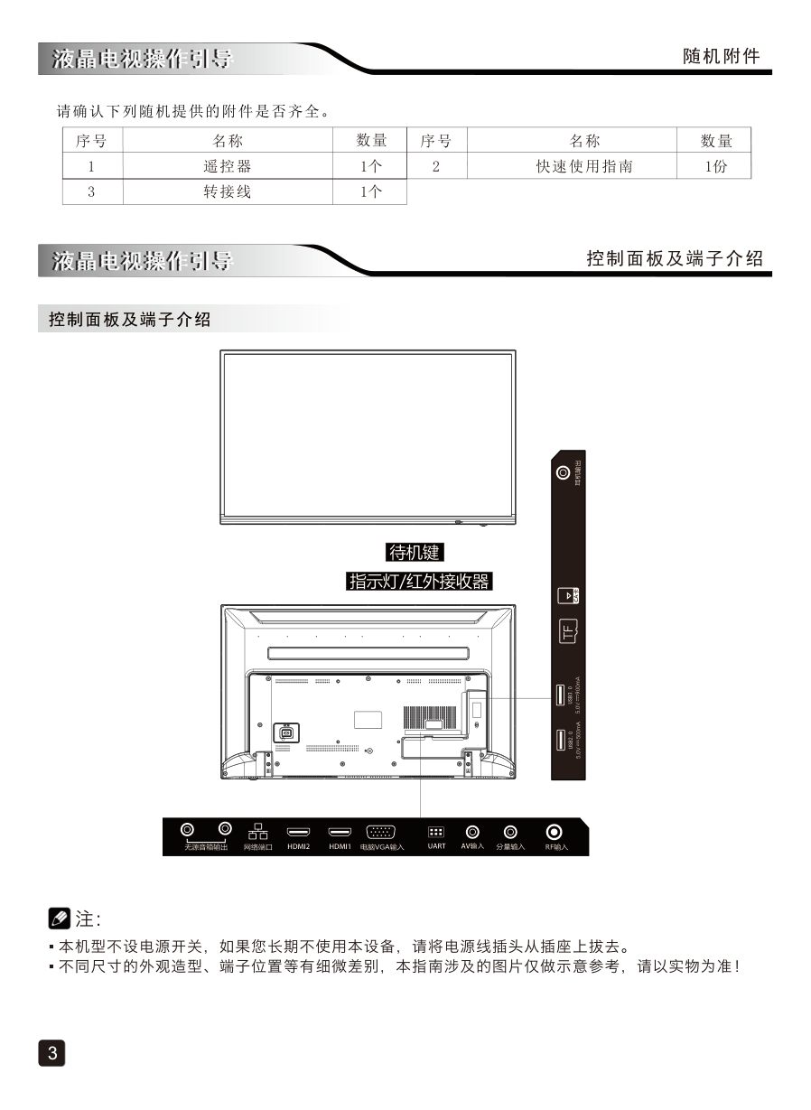 创维43E388G液晶彩电使用说明书-4