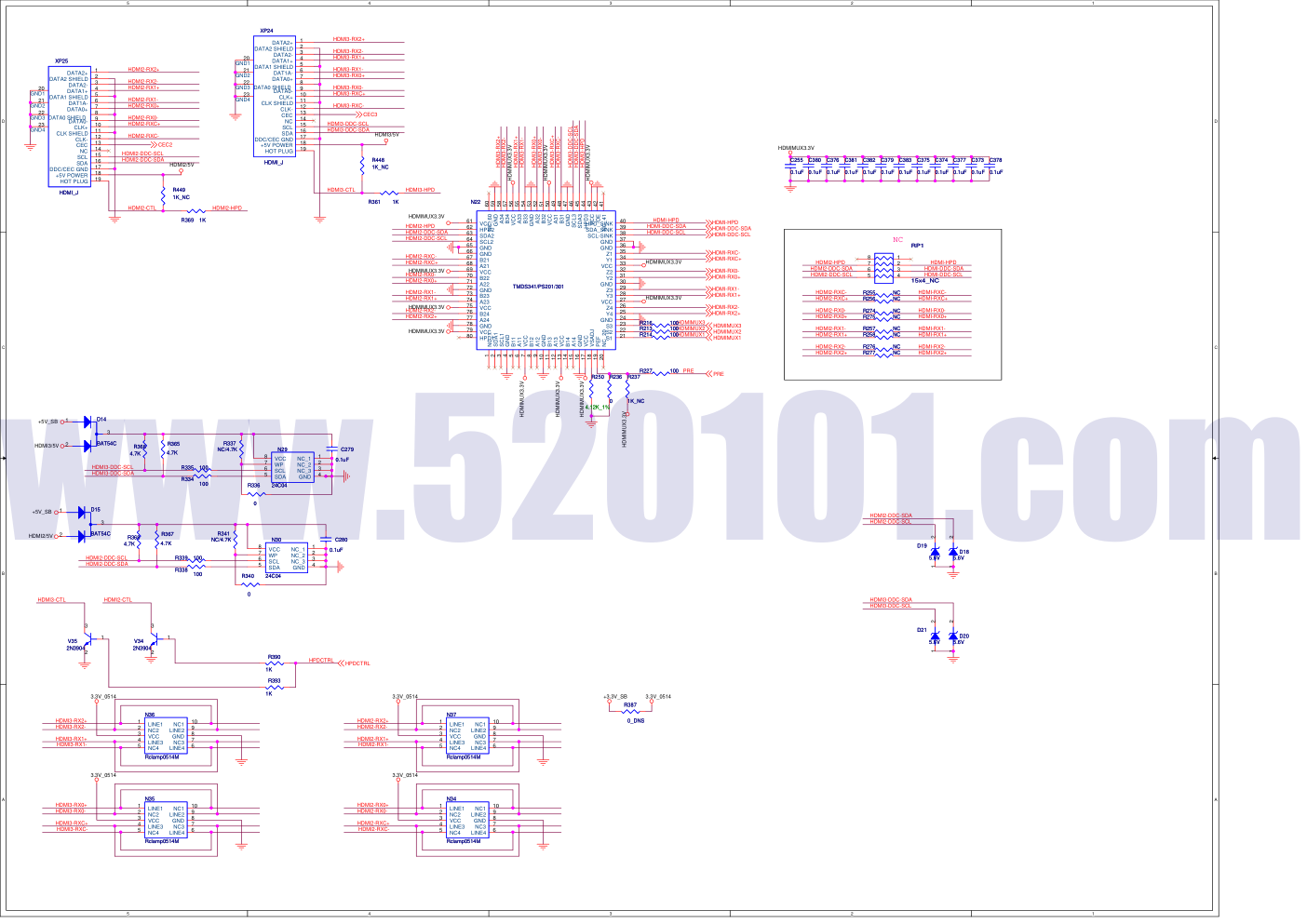 海信TLM3229G、TLM3729G、TLM4229G彩电原理图-4 海信TLM3229G、TLM3729G、TLM4229G彩电原理图-4