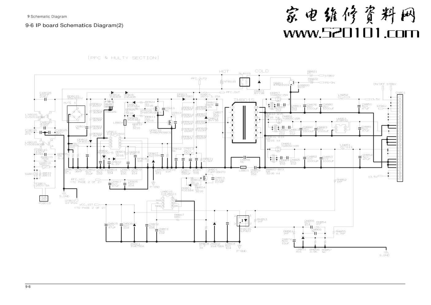 三星460PXN液晶显示器原理图-5 三星460PXN液晶显示器原理图-5
