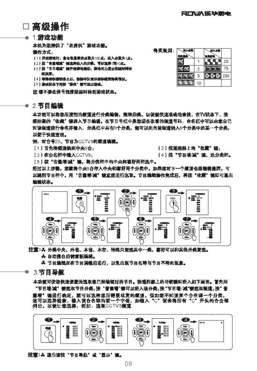 乐华29V12彩电使用说明书-9 乐华29V12彩电使用说明书-9