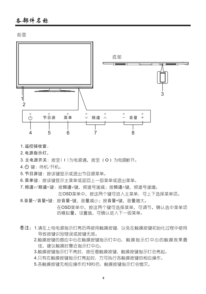 厦华LE-55KM68液晶彩电使用说明书-5 厦华LE-55KM68液晶彩电使用说明书-5