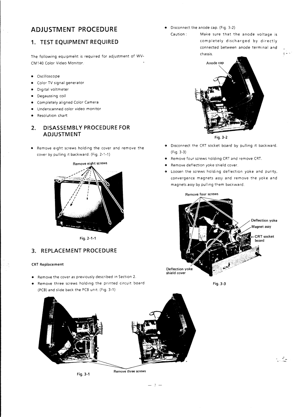 松下WV-CM140彩色监视器电路图纸-7 松下WV-CM140彩色监视器电路图纸-7