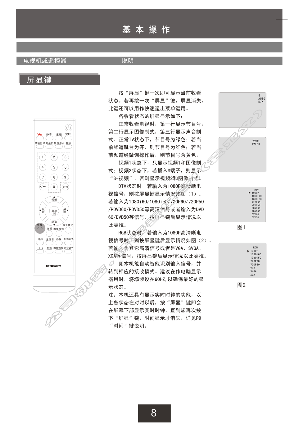 创维29T88HT(6D78机芯)彩电使用说明书-8