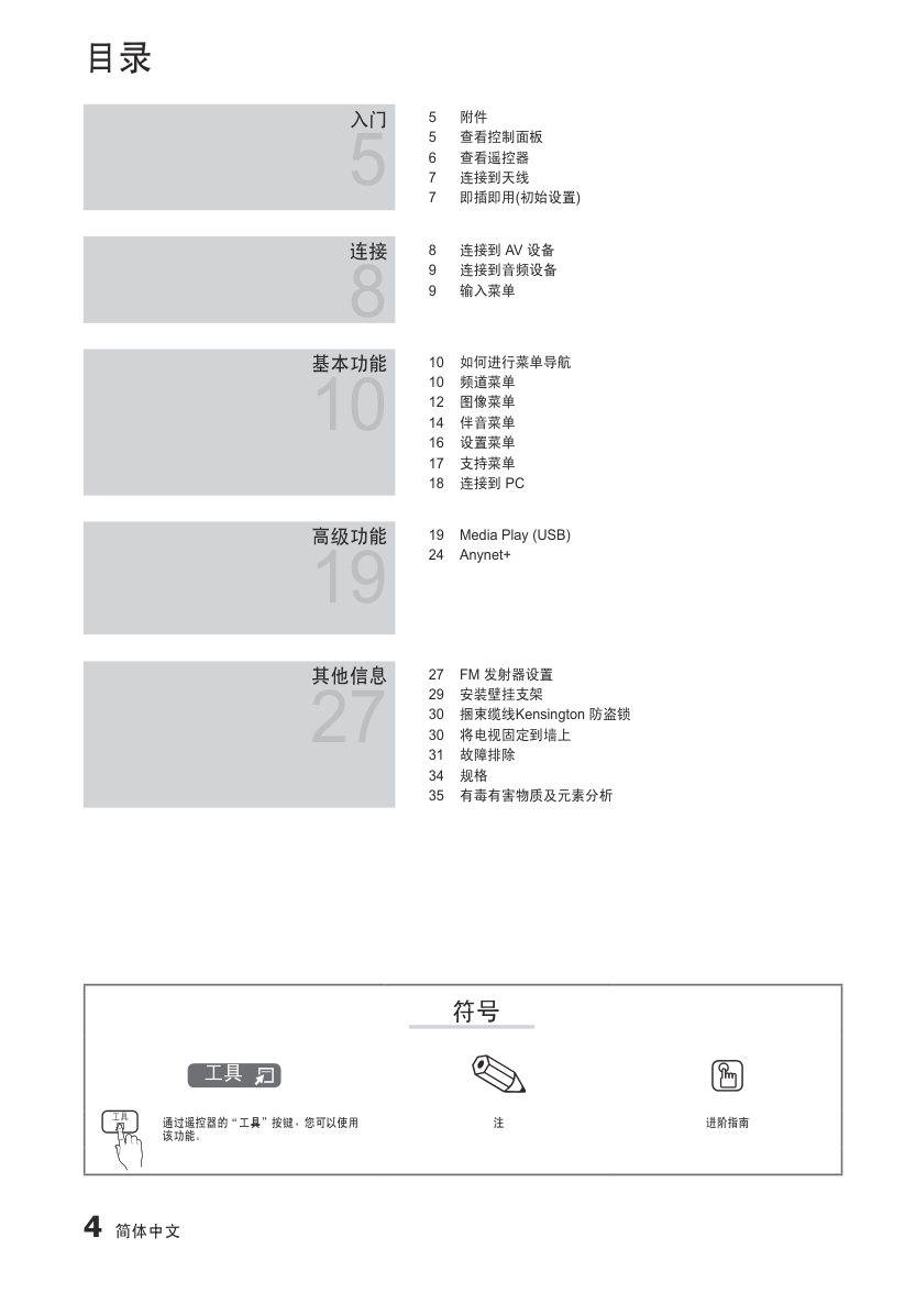 三星LA32C530F1R液晶彩电使用说明书-4