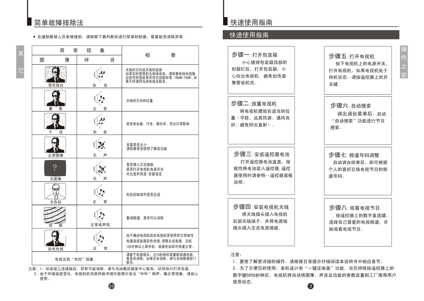 海尔25TV6H-B彩电使用说明书-4 海尔25TV6H-B彩电使用说明书-4