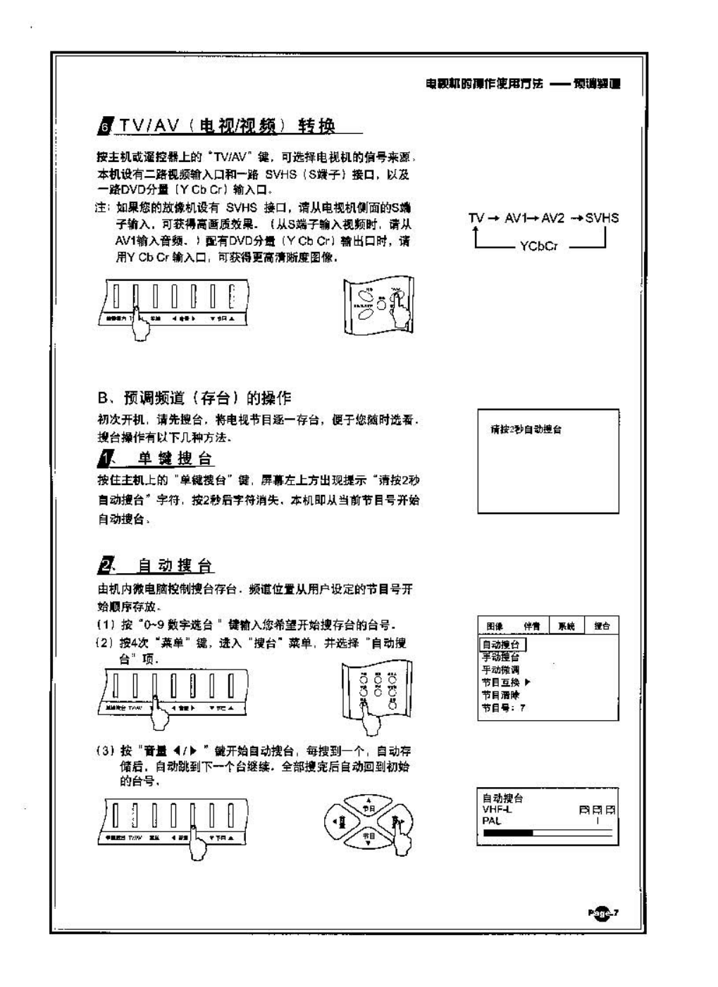 TCL王牌AT29386彩电使用说明书-8 TCL王牌AT29386彩电使用说明书-8
