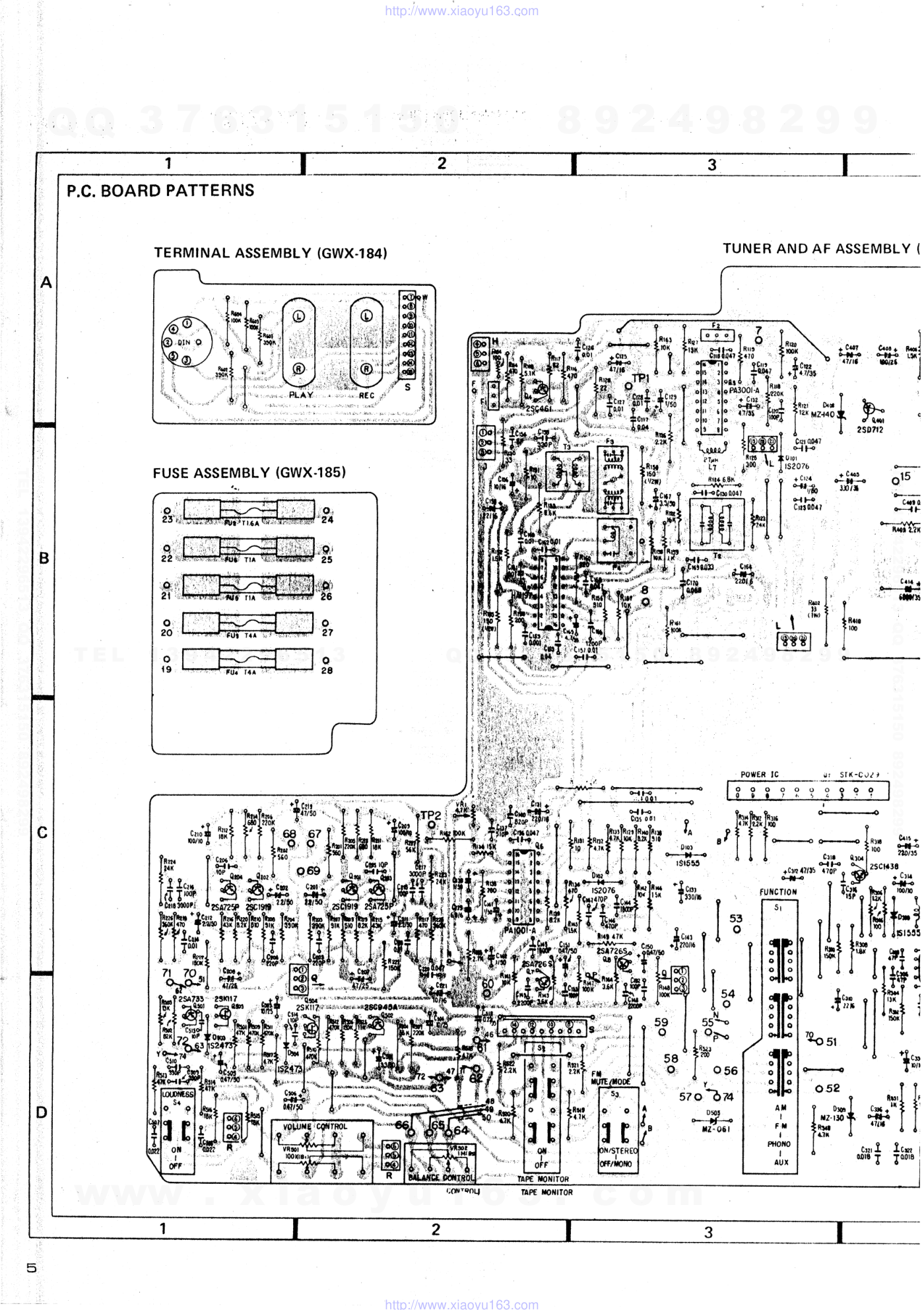 先锋PIONEER SX-590HG电路图-4