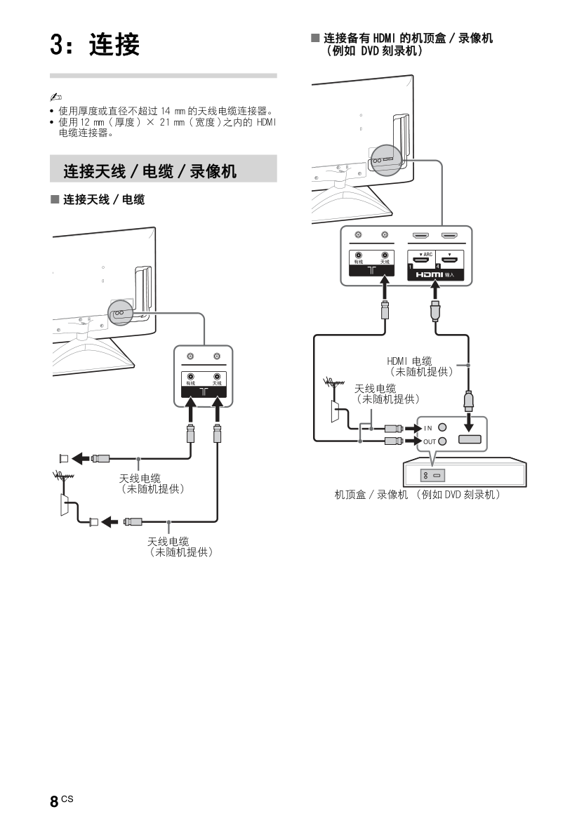 索尼（SONY)KDL-55HX850液晶电视说明书-7