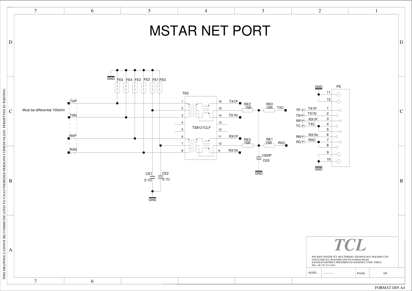 TCL 40-MS8812-MAE2HG主板电路原理图-6 TCL 40-MS8812-MAE2HG主板电路原理图-6