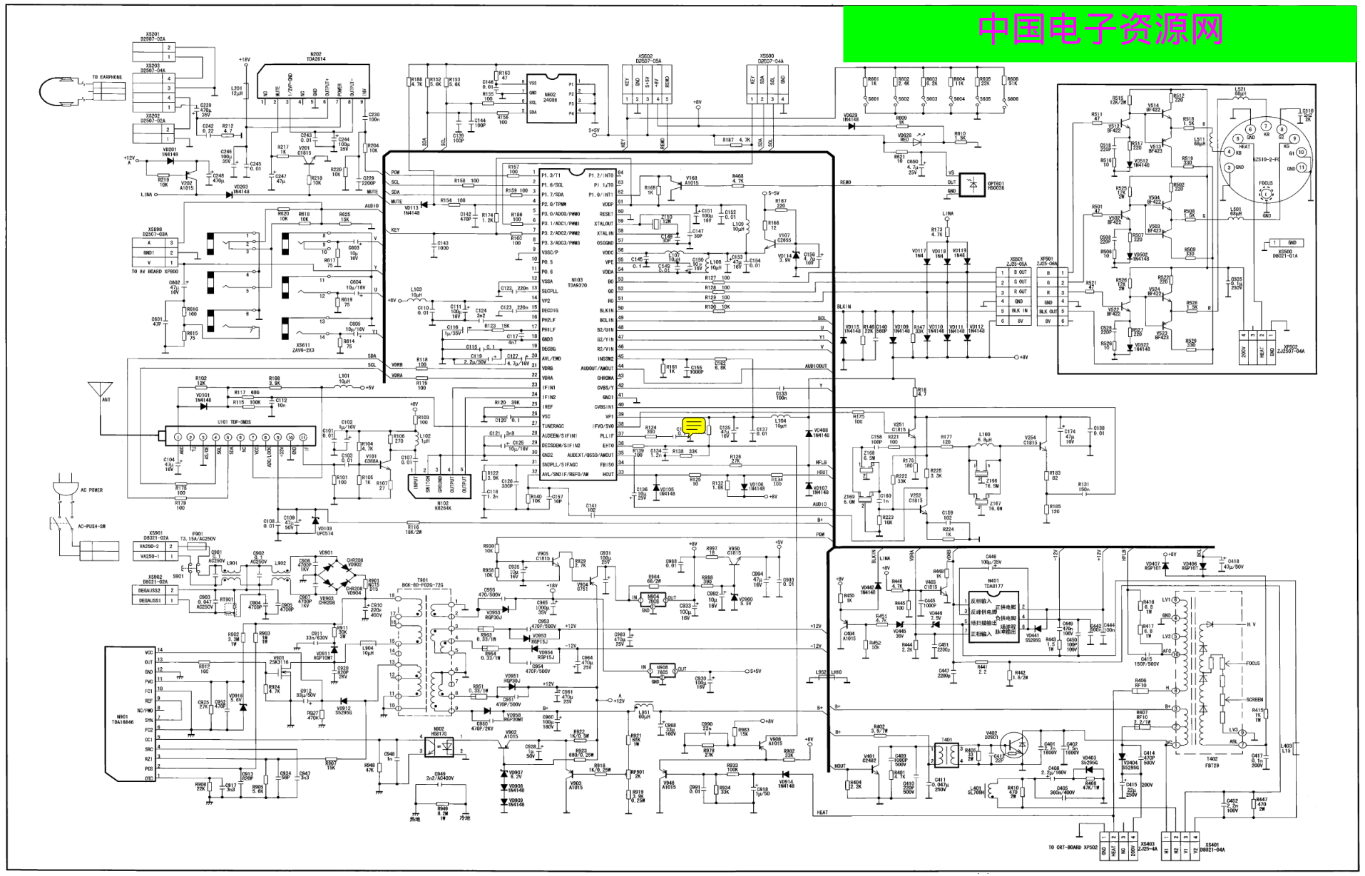 康佳T21SK026(TDA9370)型机图纸-0 康佳T21SK026(TDA9370)型机图纸-0