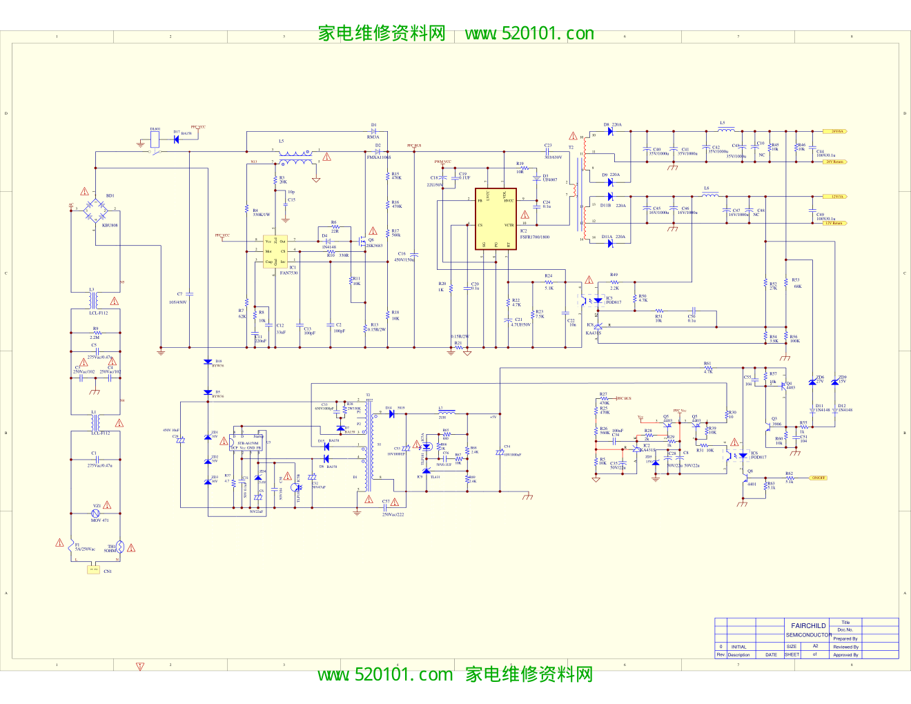 创维168P-P37TTF-01电源板电路图-0 创维168P-P37TTF-01电源板电路图-0