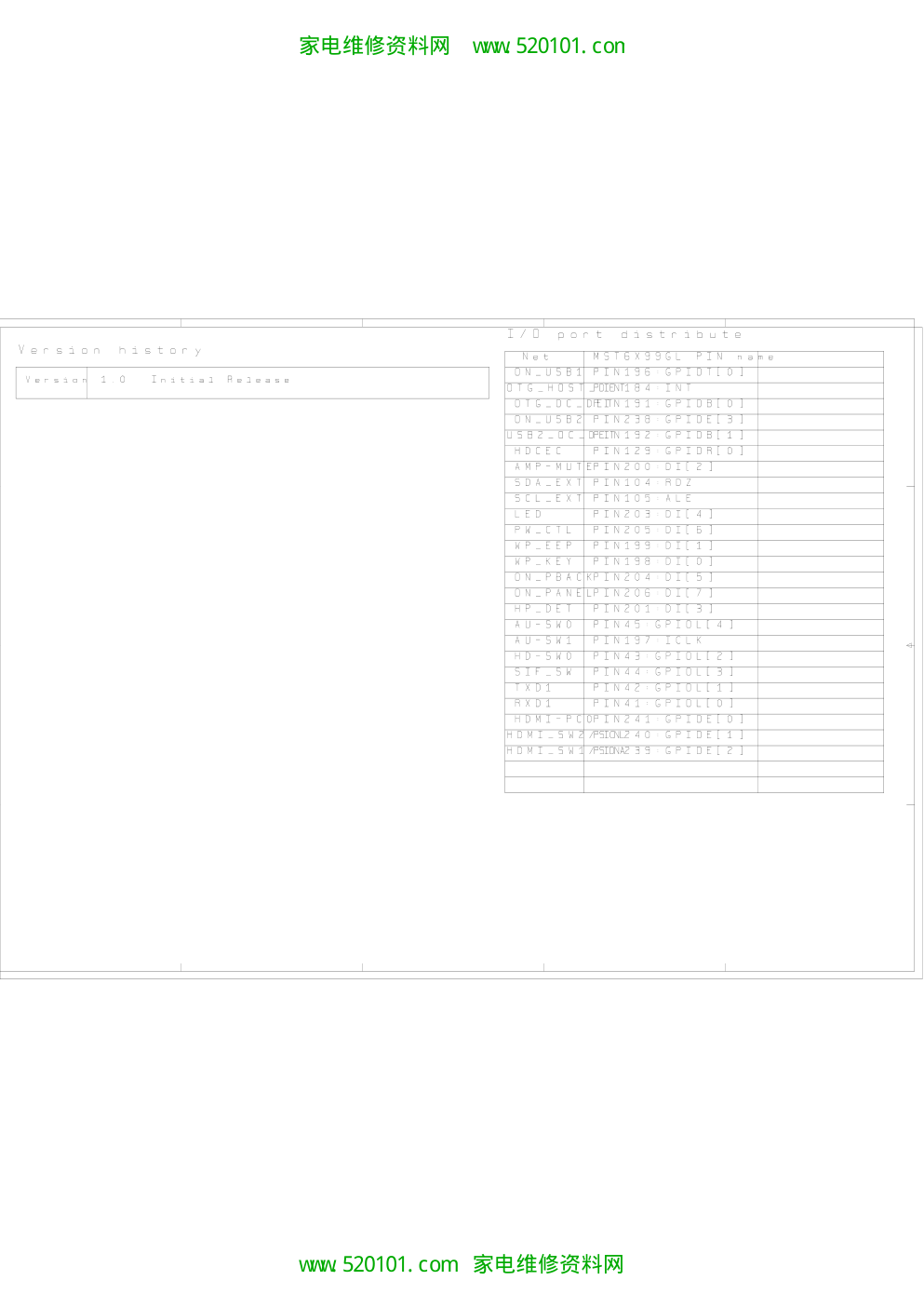 TCL王牌LCD32M11(MS91B机芯)液晶彩电主板原理图-6 TCL王牌LCD32M11(MS91B机芯)液晶彩电主板原理图-6