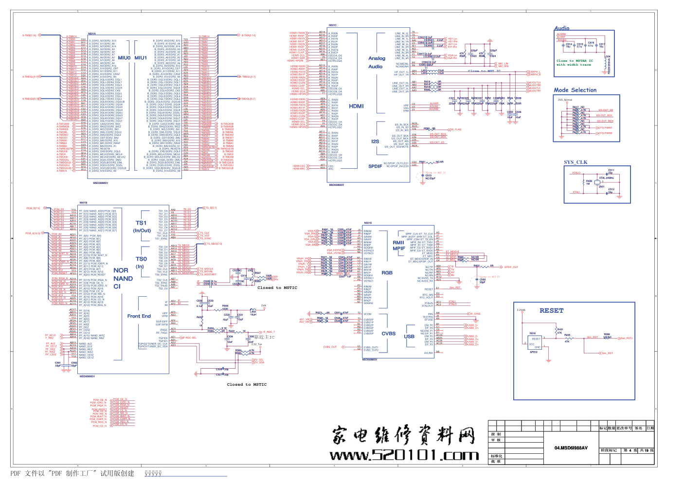 康佳LED48X6000D液晶电视35016585板电路原理图-3