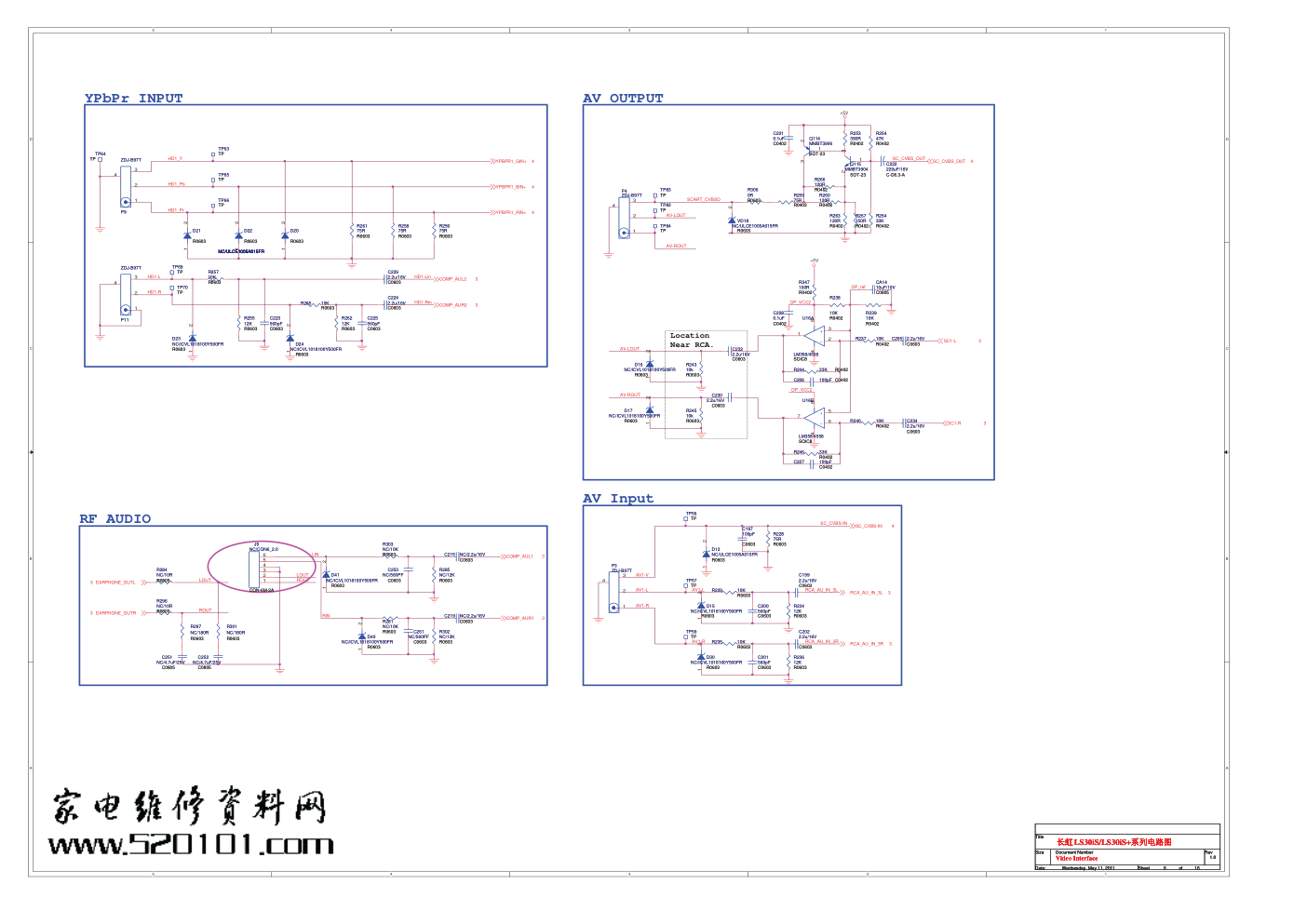 长虹LED26860IX液晶电视(LS30IS机芯)电路图-5 长虹LED26860IX液晶电视(LS30IS机芯)电路图-5