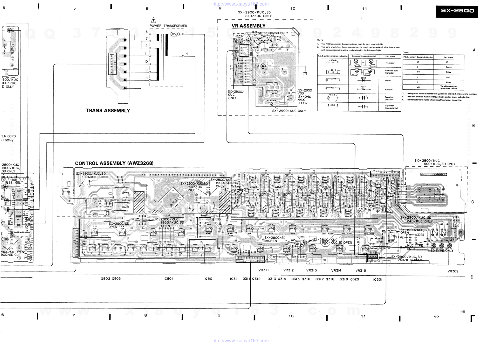 先锋PIONEER SX-2900电路图-9 先锋PIONEER SX-2900电路图-9