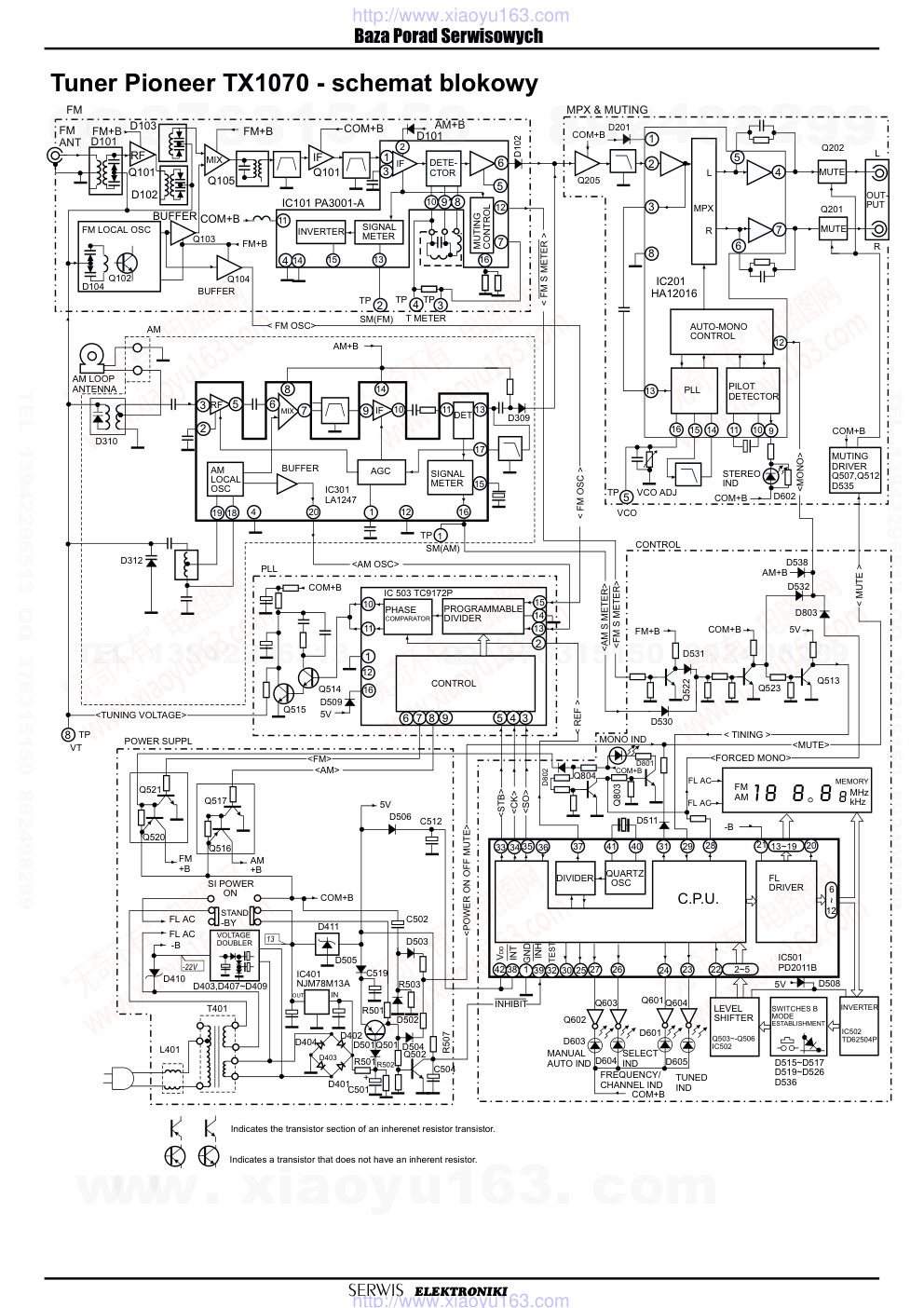 先锋PIONEER TX-1070电路图-0