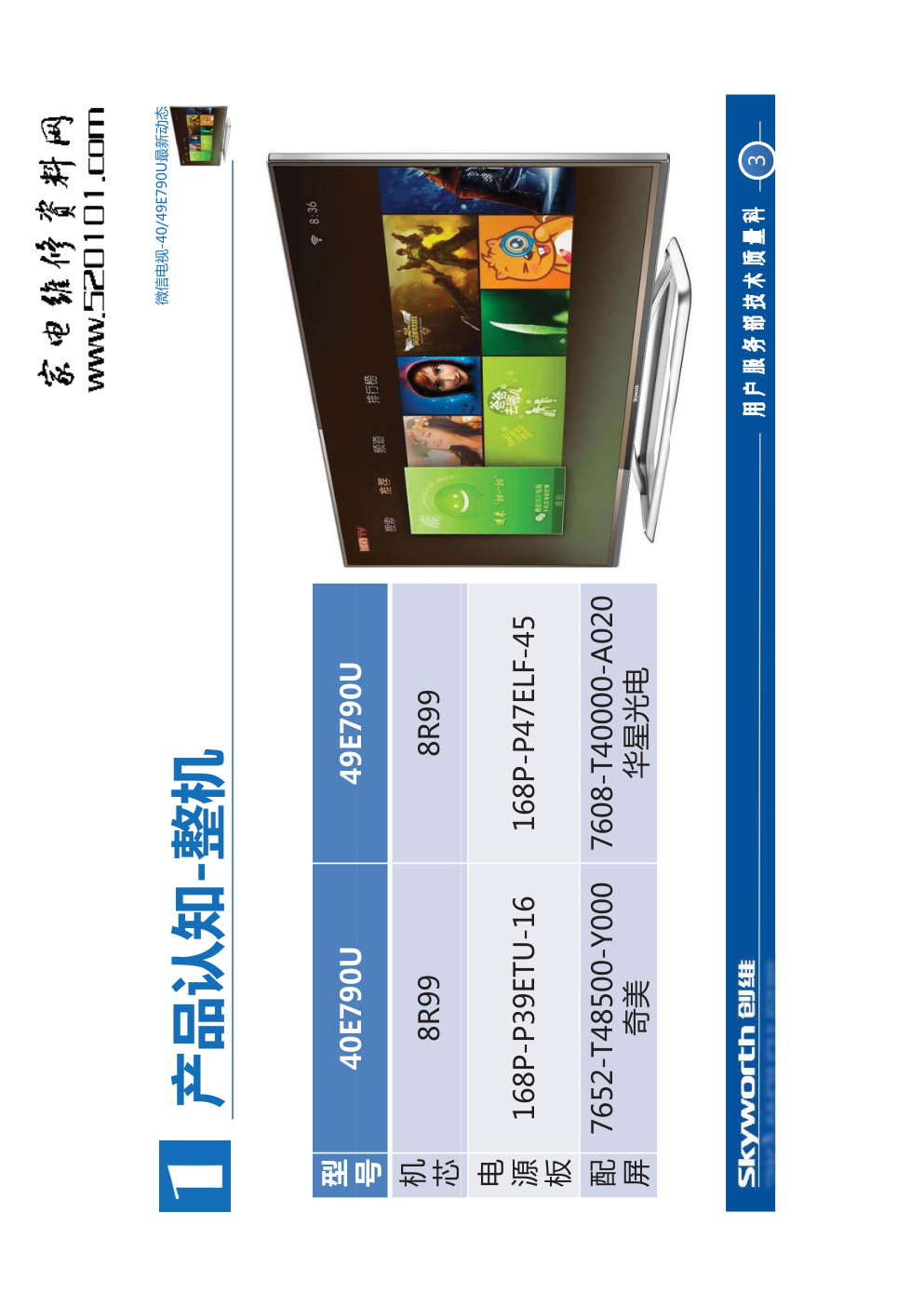 创维49E790U液晶电视（8R99机芯）维修手册-2