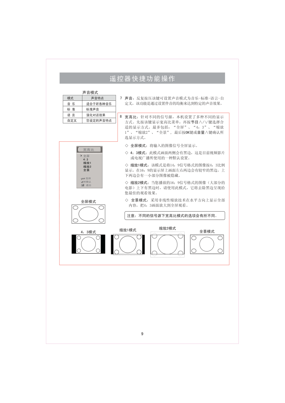 海信TLM3707U液晶电视说明书-9