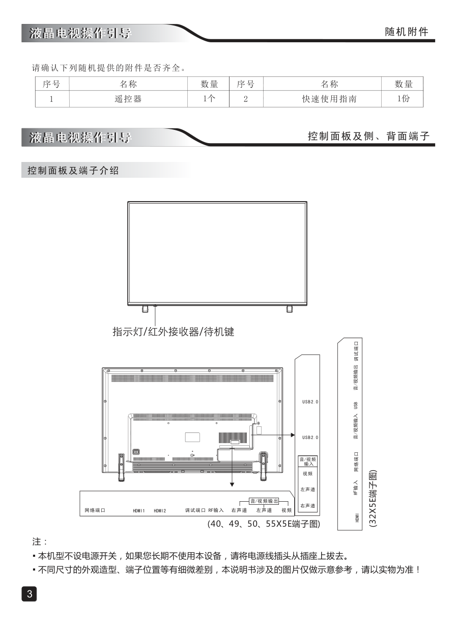 创维49X5E液晶彩电使用说明书-4 创维49X5E液晶彩电使用说明书-4