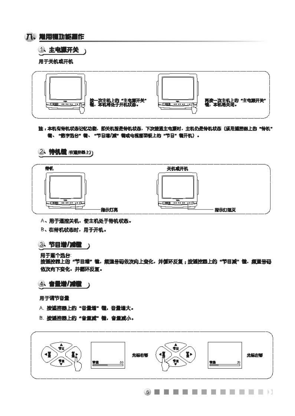 TCL王牌1419A彩电使用说明书-5