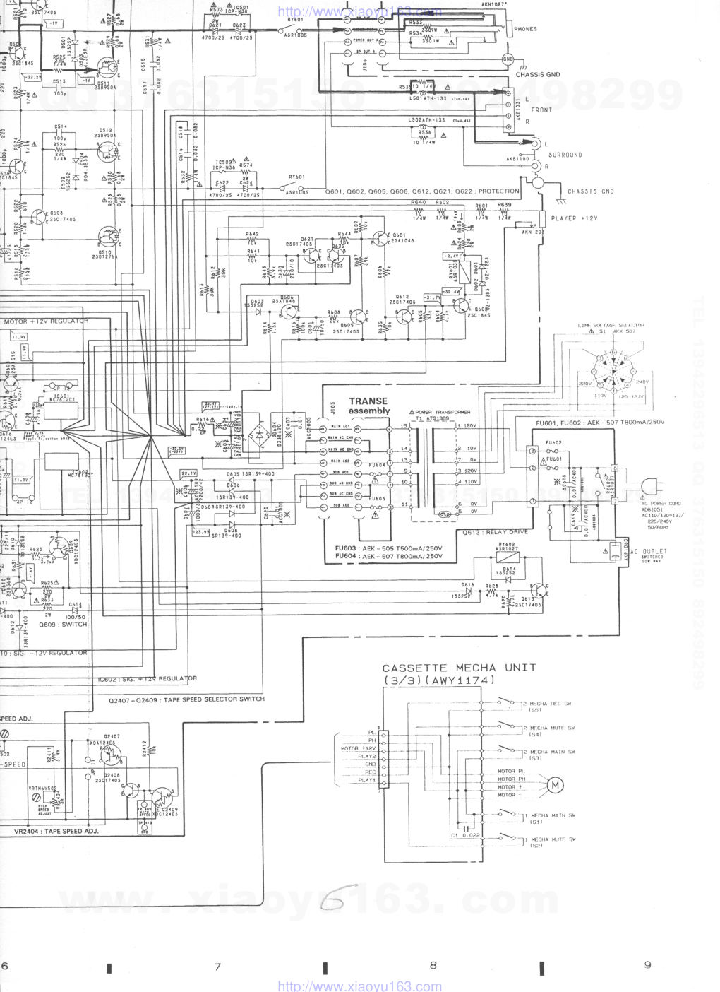 先锋PIONEER RX-Z35音响电路图-0
