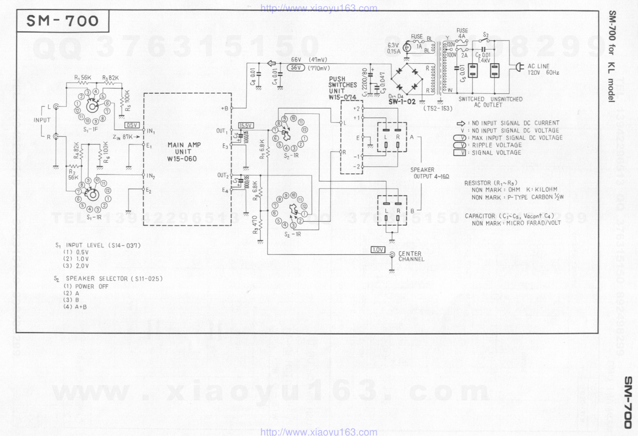 先锋PIONEER SM-700电路图-2