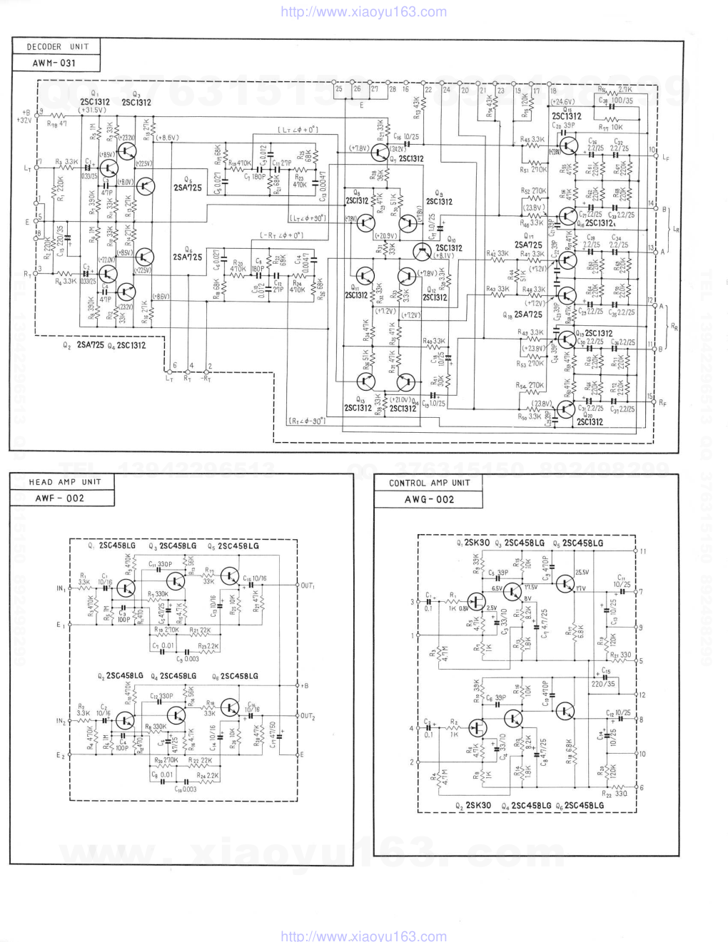 先锋PIONEER QC-800A音响电路图-1 先锋PIONEER QC-800A音响电路图-1