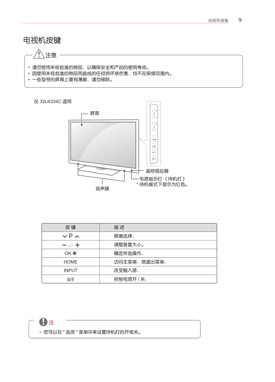 LG 42LK466C-CC液晶彩电使用说明书-9 LG 42LK466C-CC液晶彩电使用说明书-9