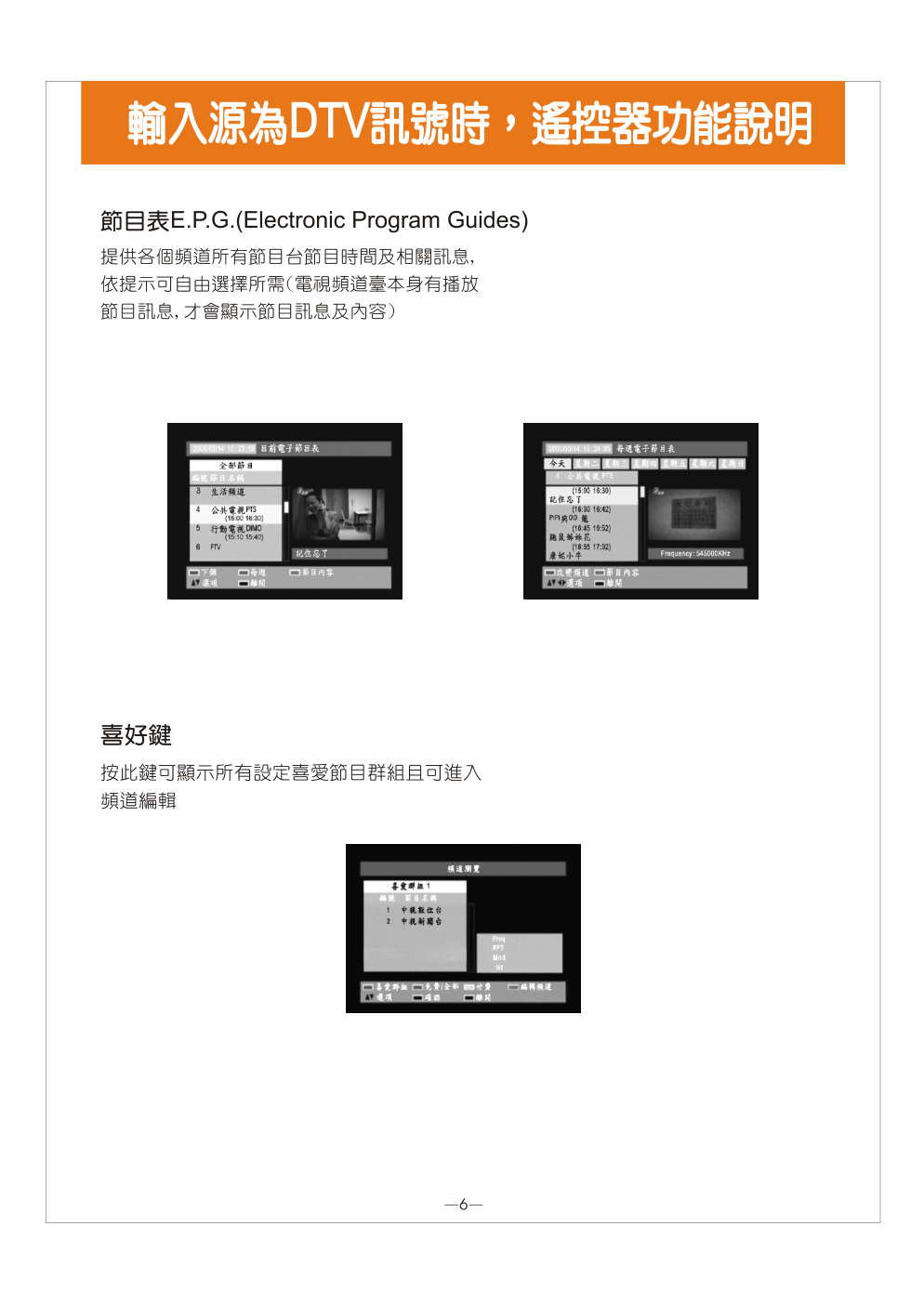 歌林CT-34DT数字电视机说明书-6 歌林CT-34DT数字电视机说明书-6